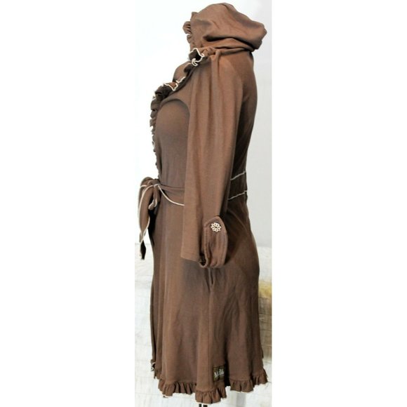 Matilda Jane Hooded Cardigan Woman M Beige Brown L - Picture 8 of 11